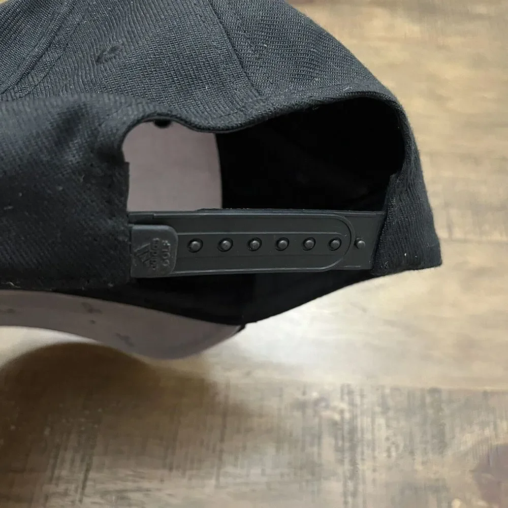 Adidas Rare Black 3 Flag Embroidered‎ Adjustable Snapback Cap Golf Hat Out Stock